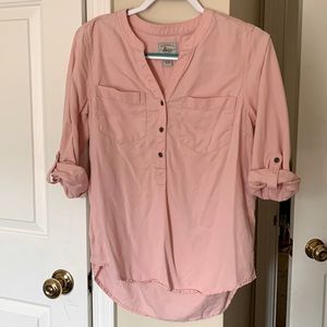 3/4 sleeve Pink dress shirt